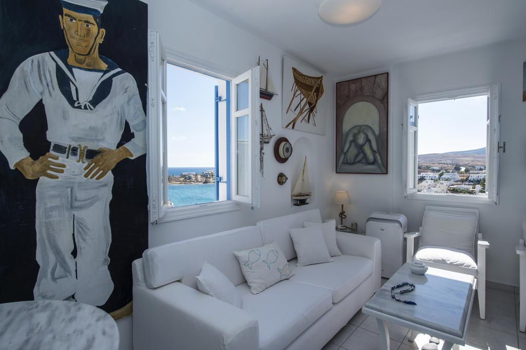 Aiolos Home With Private Veranda And Amazing Sea Views, Paros Píszo Livádi Kültér fotó