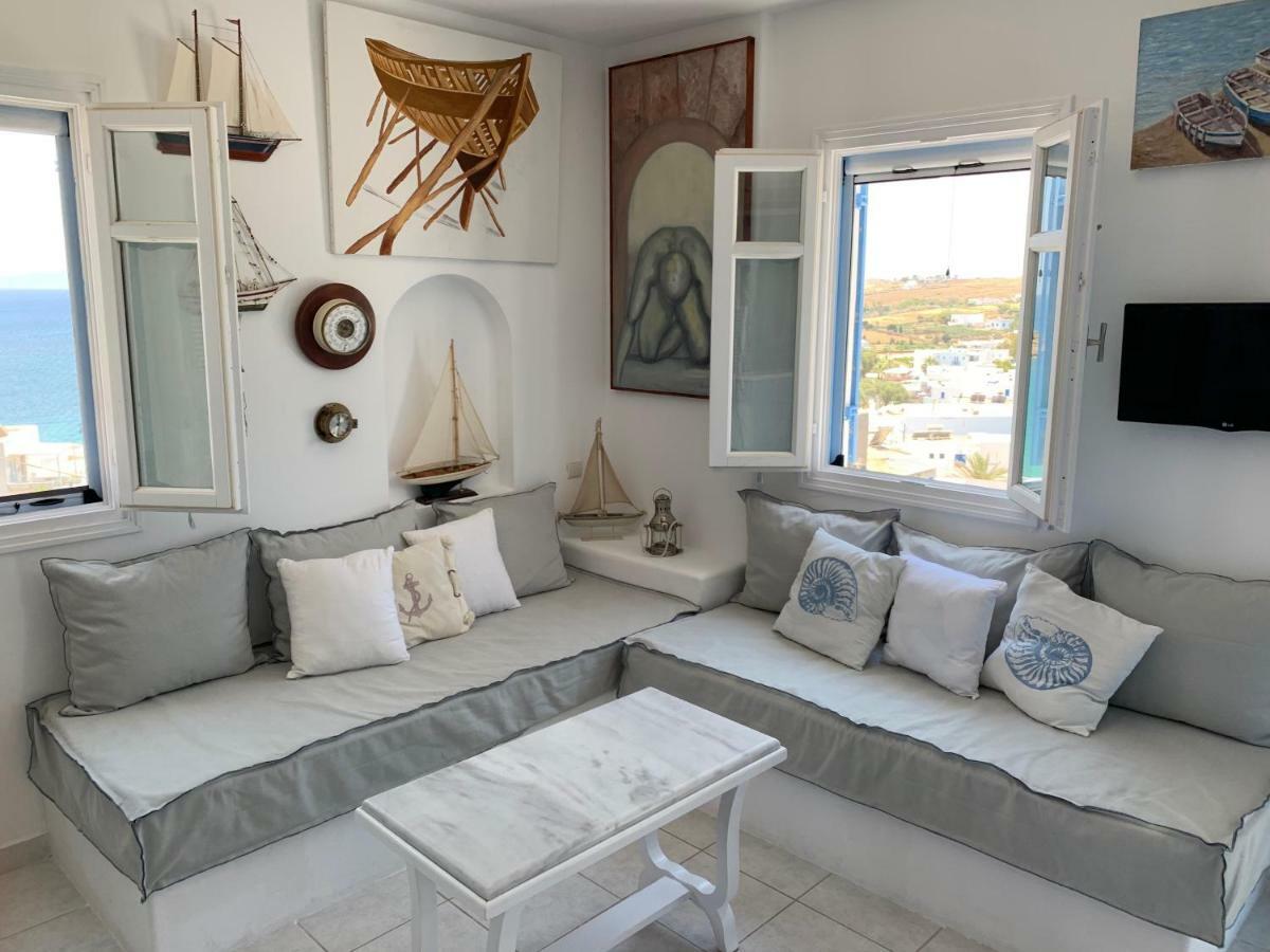 Aiolos Home With Private Veranda And Amazing Sea Views, Paros Píszo Livádi Kültér fotó